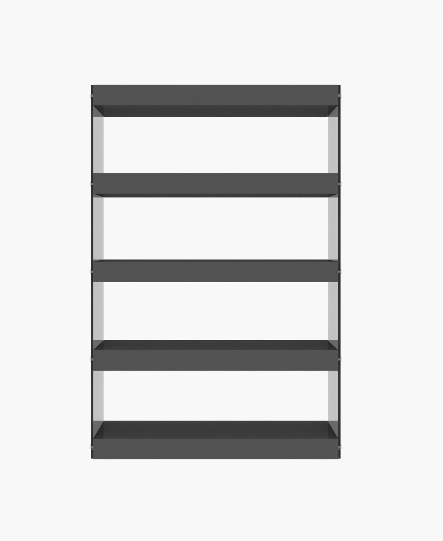 J&M Furniture Cloud Curio Unit in Grey High Gloss