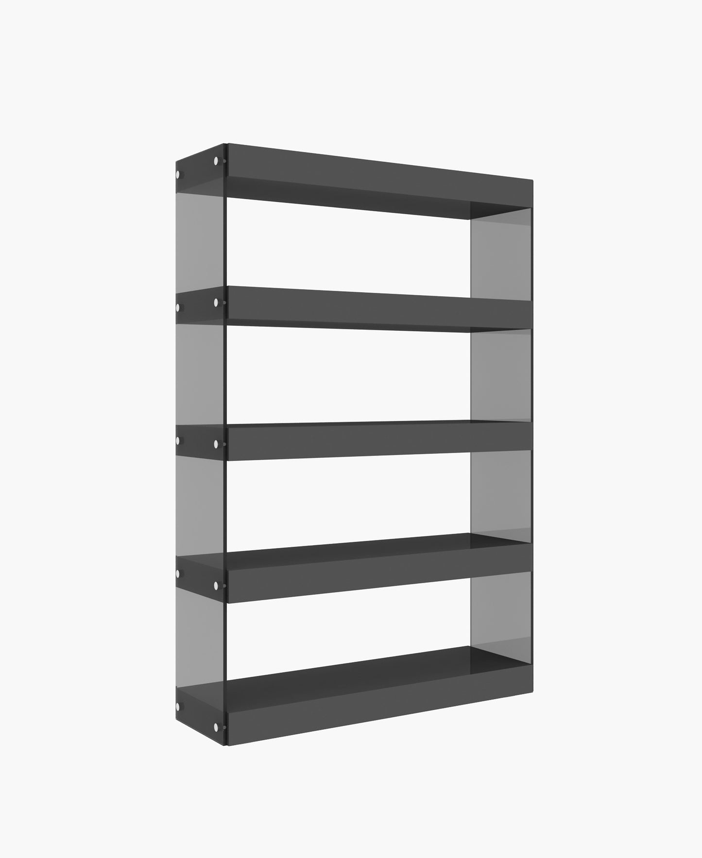 J&M Furniture Cloud Curio Unit in Grey High Gloss