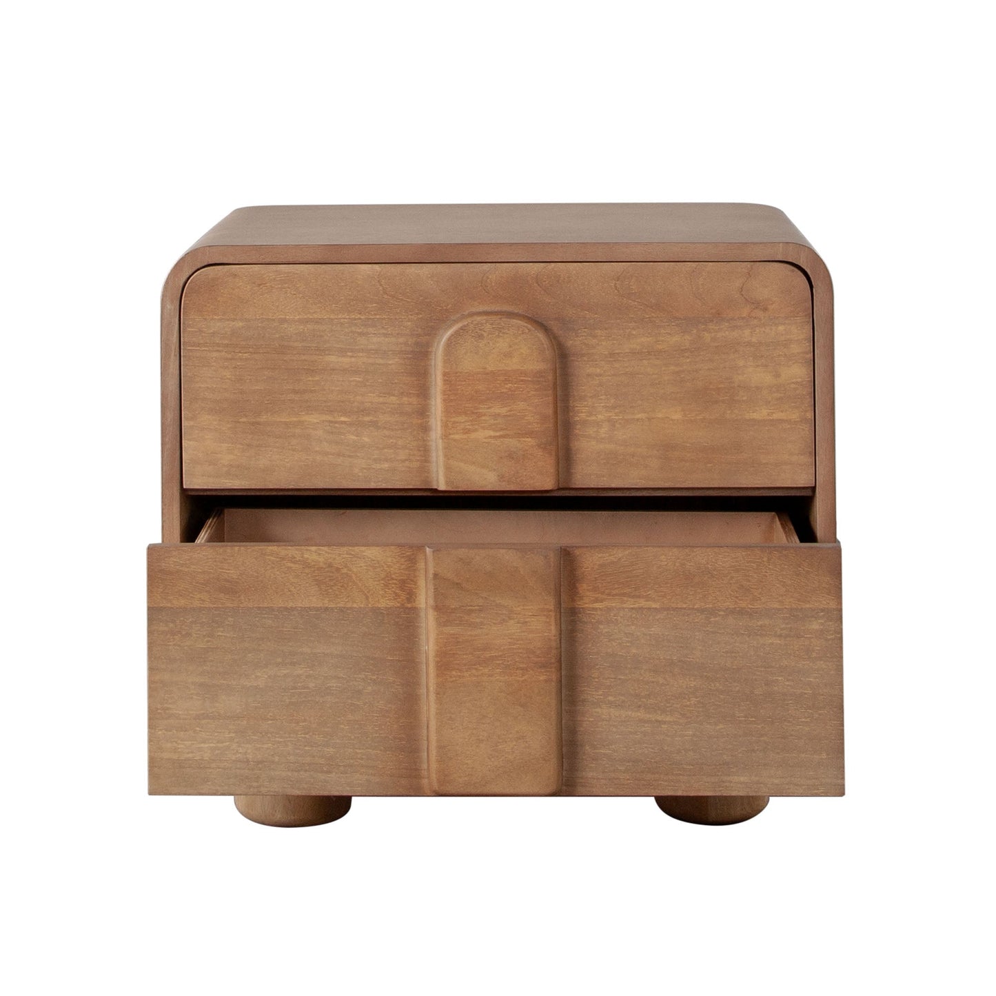 Indigo Solid Wood 2-Drawer Night Stand/End Table in Honey Finish by Diamond Sofa