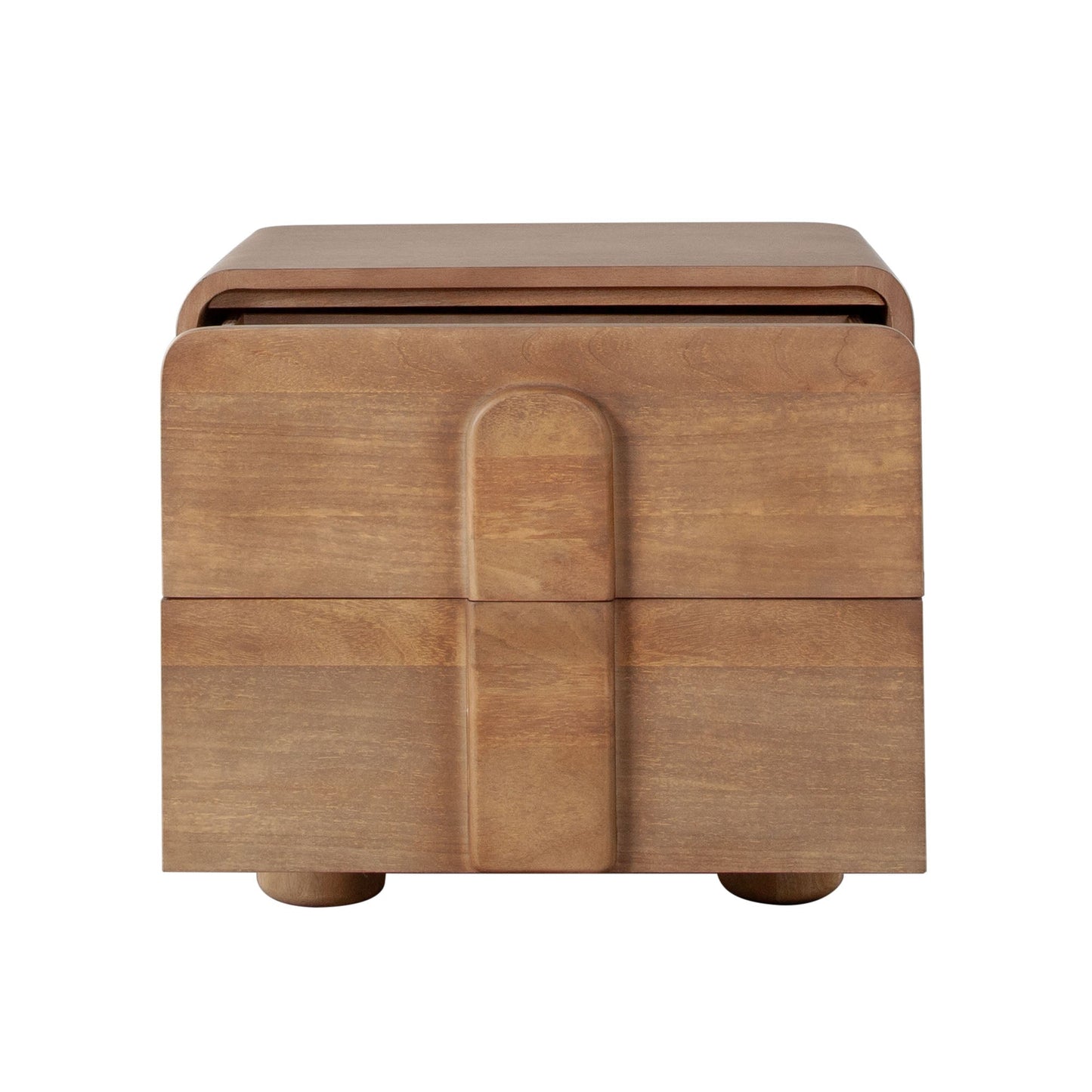 Indigo Solid Wood 2-Drawer Night Stand/End Table in Honey Finish by Diamond Sofa