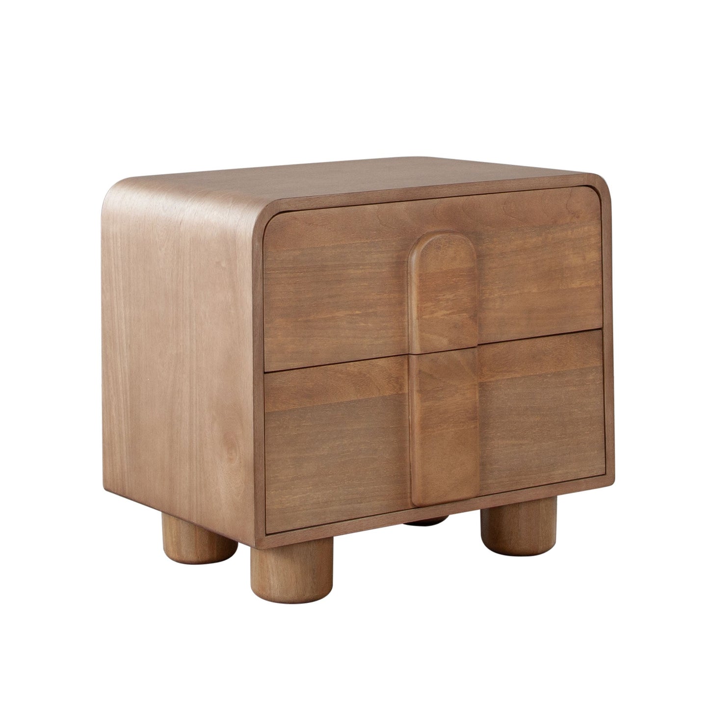 Indigo Solid Wood 2-Drawer Night Stand/End Table in Honey Finish by Diamond Sofa