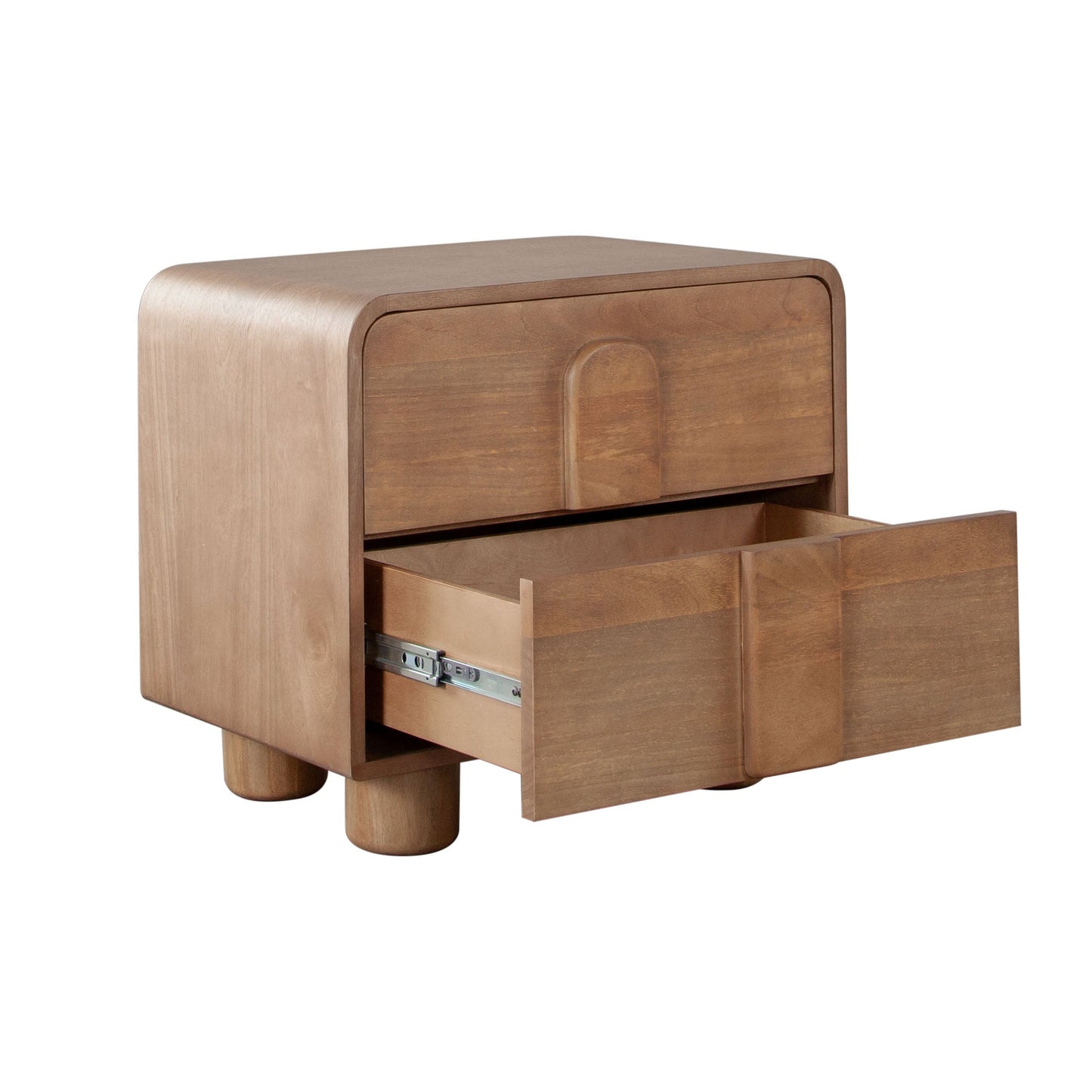 Indigo Solid Wood 2-Drawer Night Stand/End Table in Honey Finish by Diamond Sofa