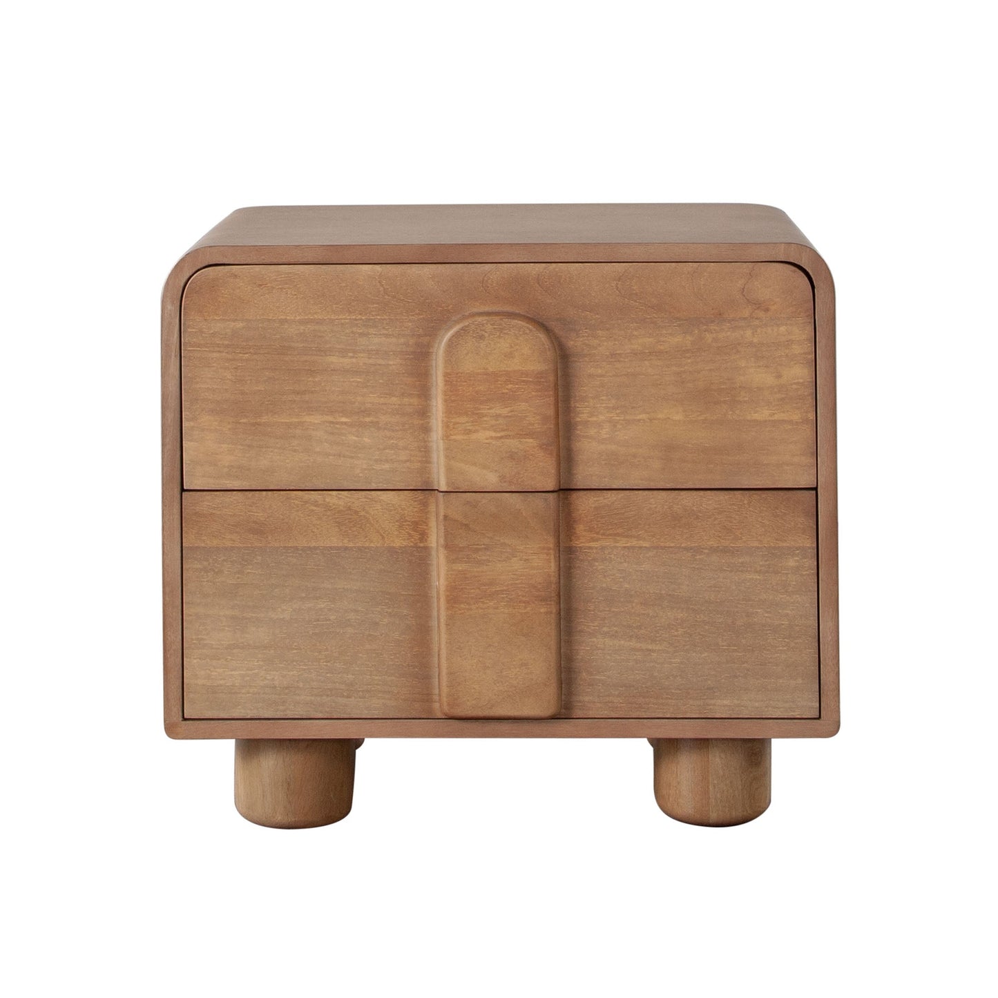 Indigo Solid Wood 2-Drawer Night Stand/End Table in Honey Finish by Diamond Sofa