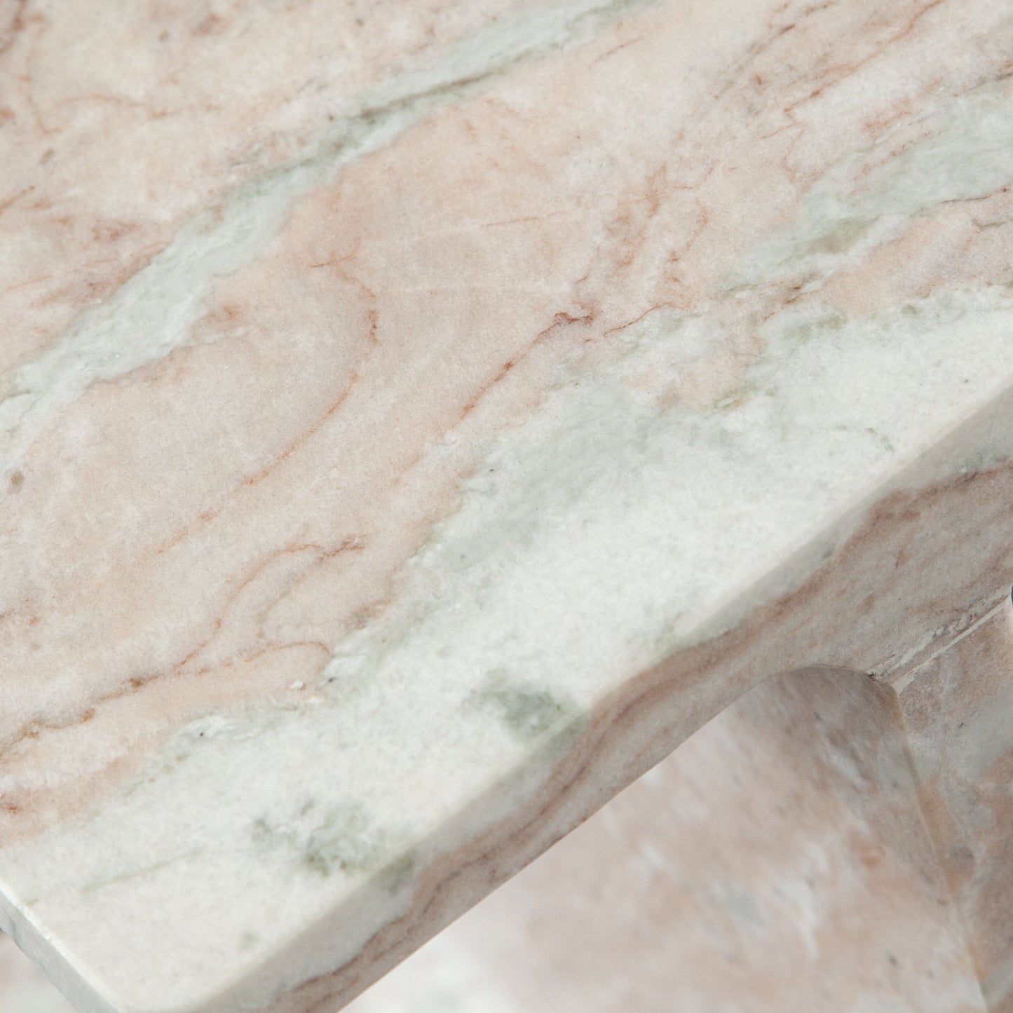Iris I-Beam Accent Table in Genuine Natural Marble by Diamond Sofa