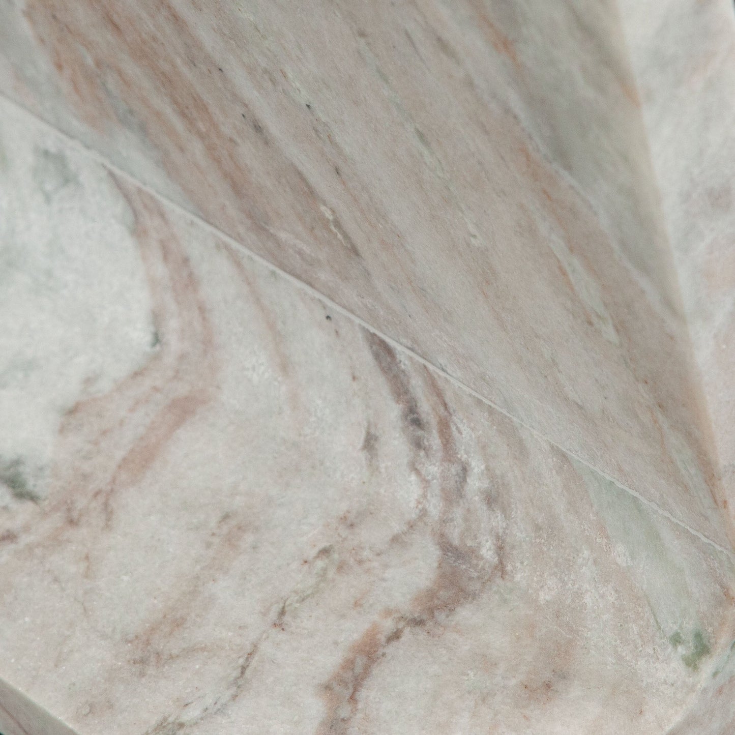 Iris I-Beam Accent Table in Genuine Natural Marble by Diamond Sofa