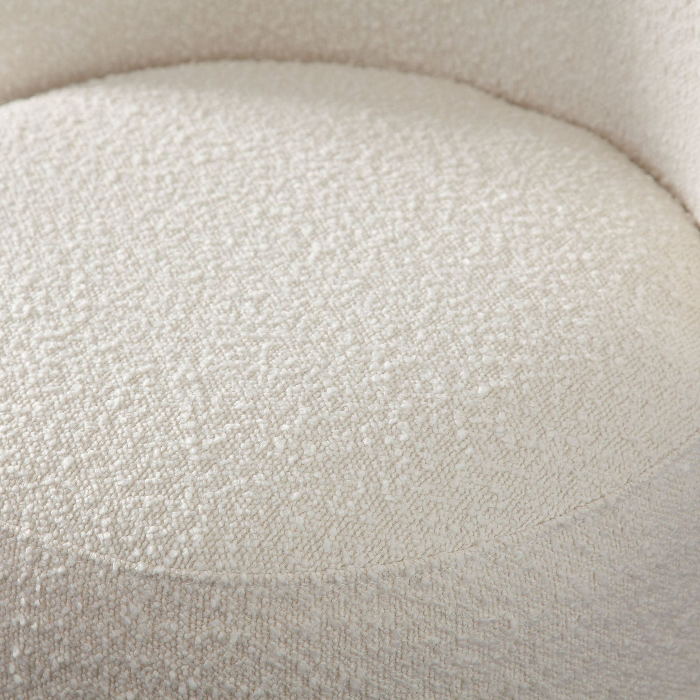 Kendall Dining/Accent Swivel Chair in Ivory Boucle Fabric by Diamond Sofa