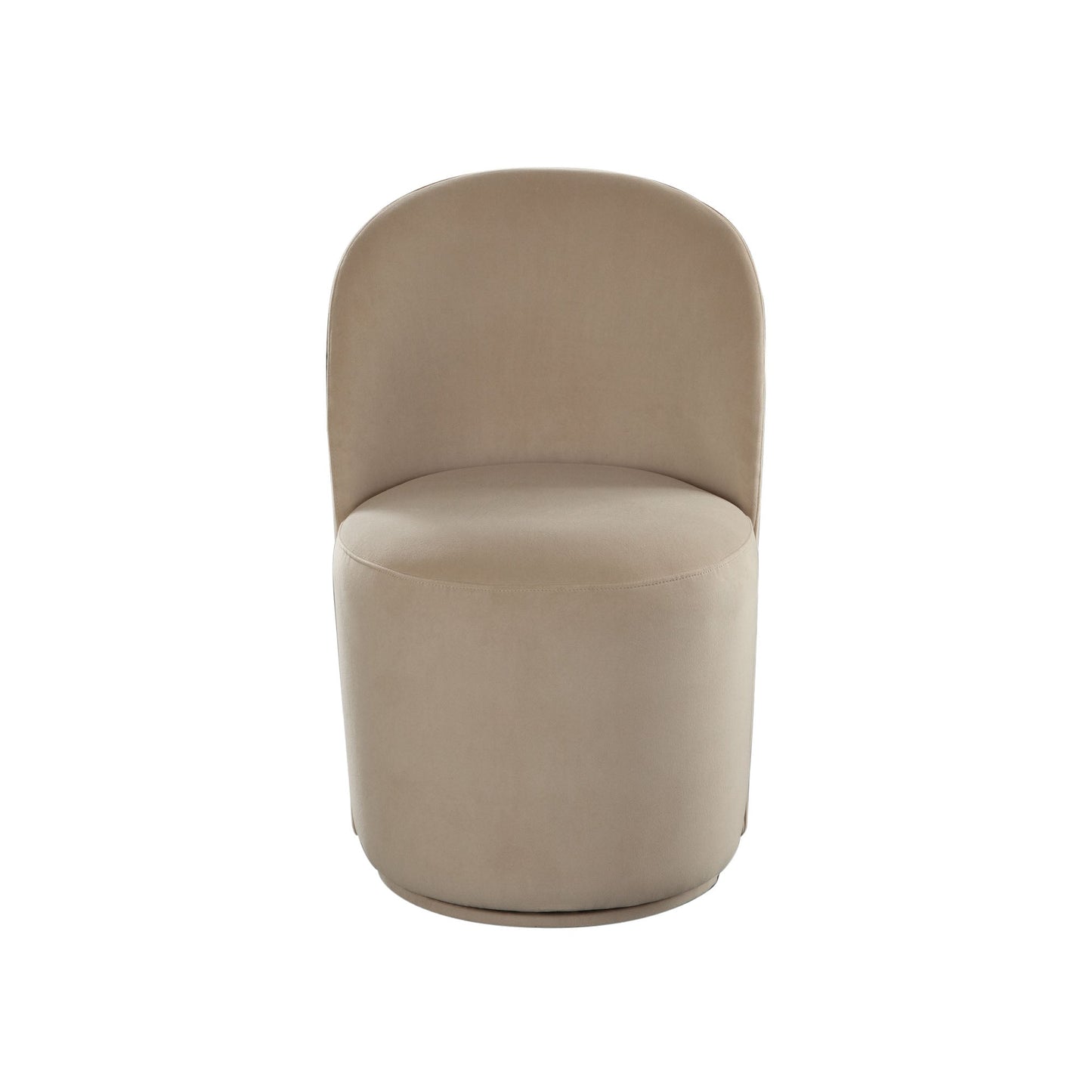 Kendall Dining/Accent Swivel Chair in Camel Boucle Fabric by Diamond Sofa
