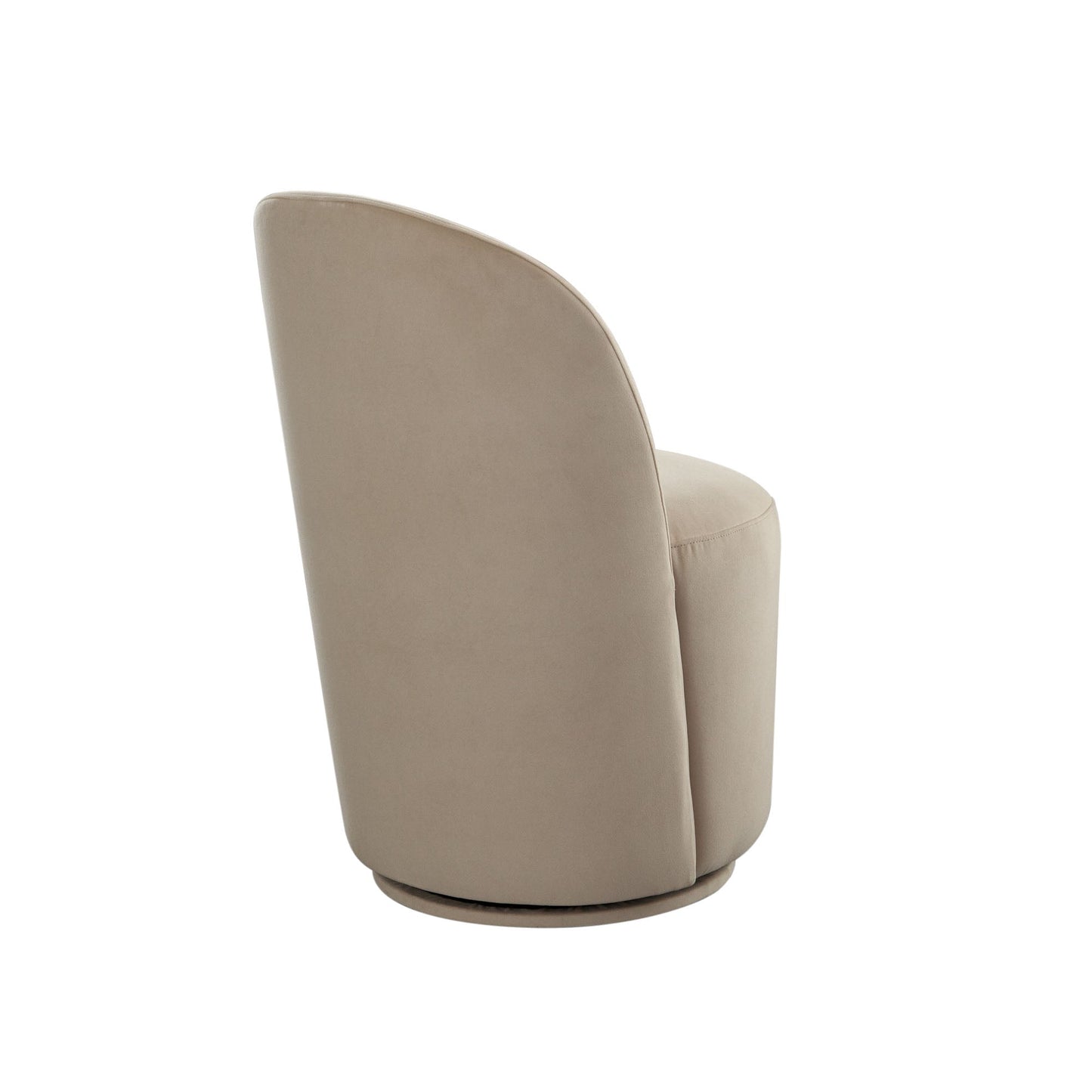 Kendall Dining/Accent Swivel Chair in Camel Boucle Fabric by Diamond Sofa