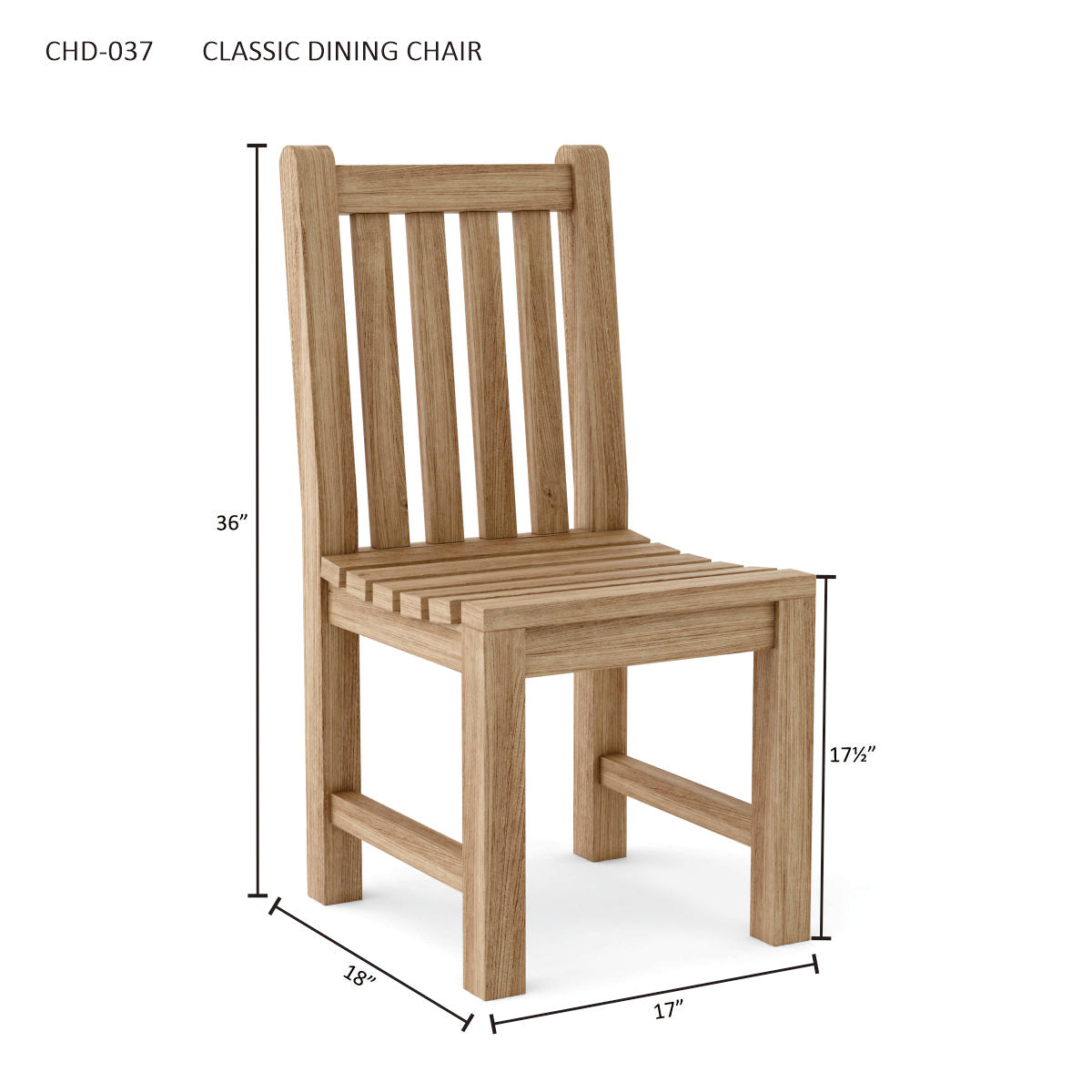 Anderson Teak Classic Dining Chair