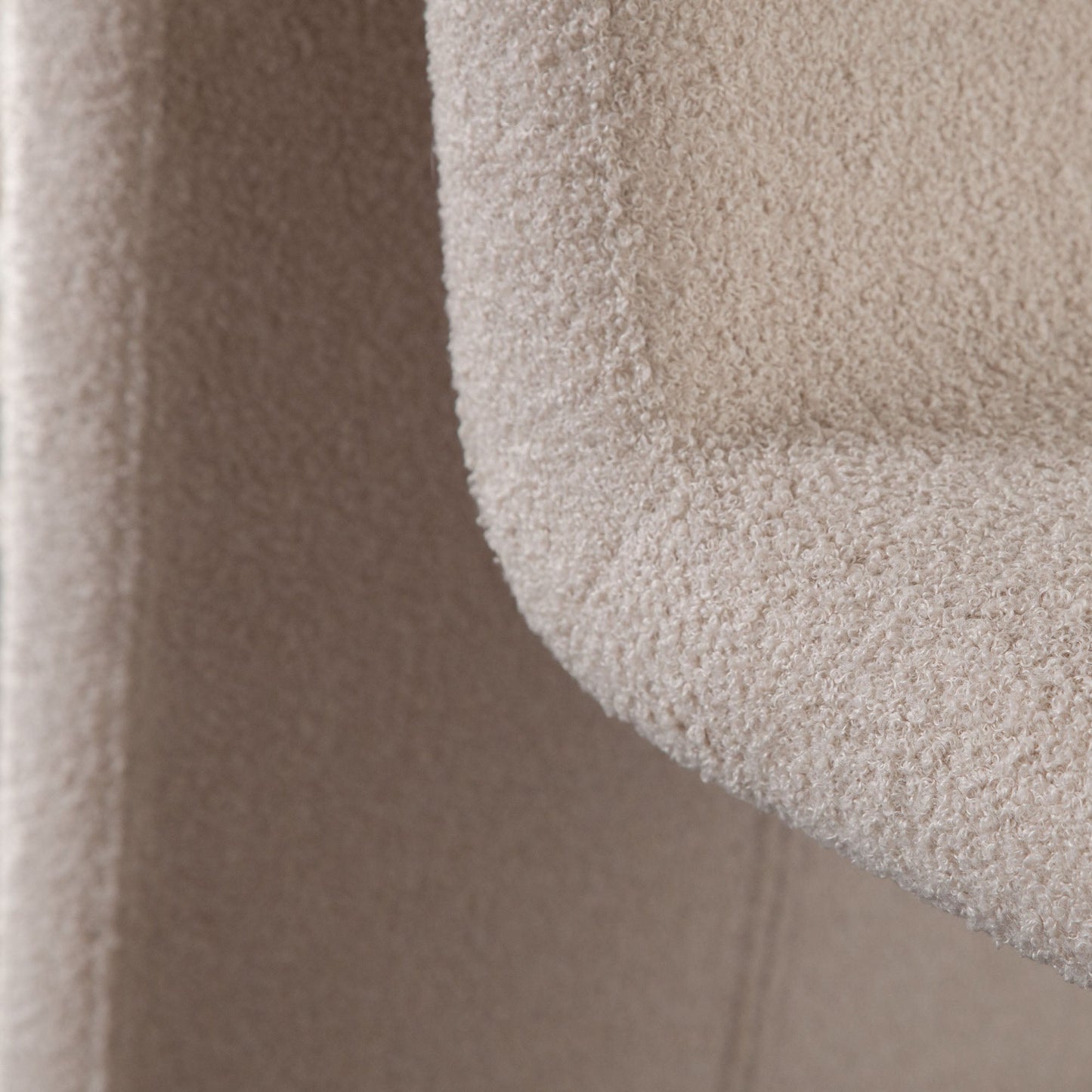 Lana Dining Chair in Camel Looped Shearling Fabric by Diamond Sofa