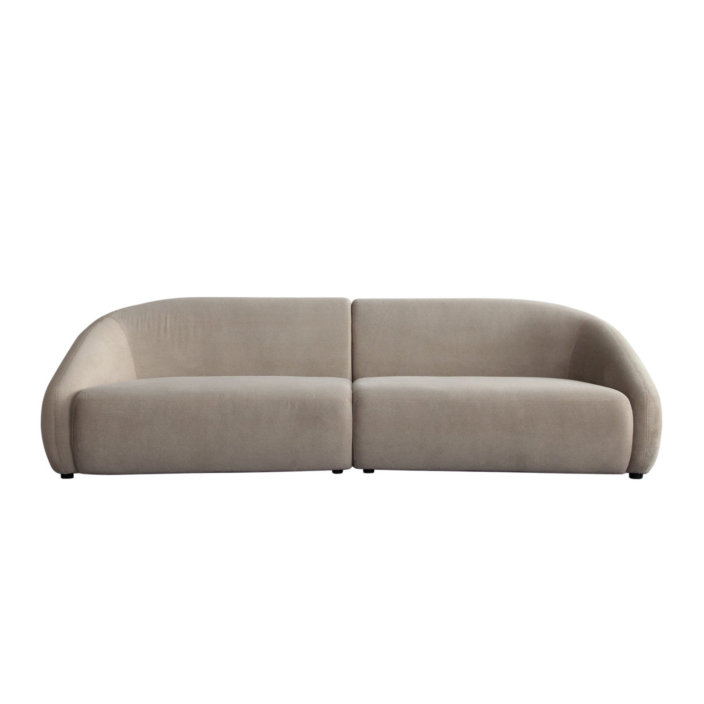 Lena 2PC Sofa in Fawn Faux Alpaca Fabric by Diamond Sofa