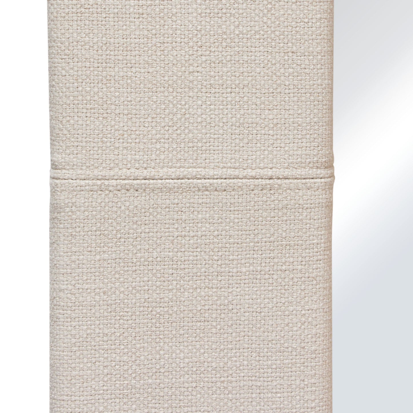 Luxe Free-Standing Mirror w/ Locking Easel Mechanism in Sand Linen Fabric by Diamond Sofa