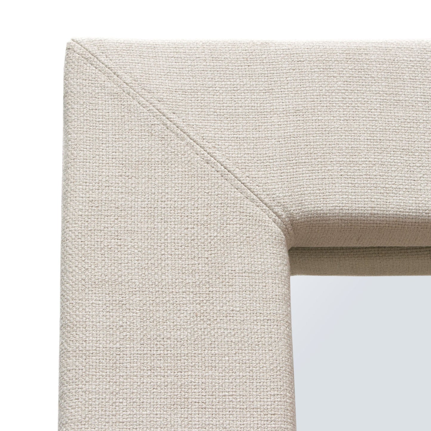 Luxe Free-Standing Mirror w/ Locking Easel Mechanism in Sand Linen Fabric by Diamond Sofa