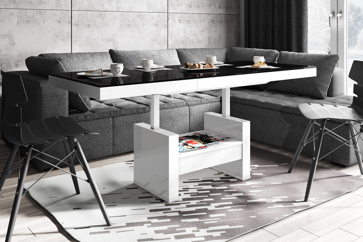 Maxima House Lift Top Coffee Table AVERSA LUX with drawer