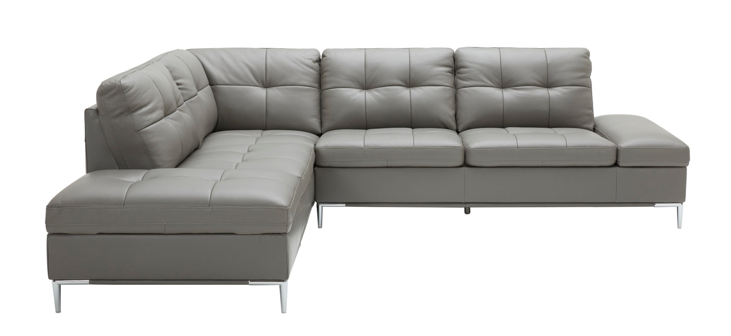 J&M Furniture Leonardo Grey in Left Hand Facing
