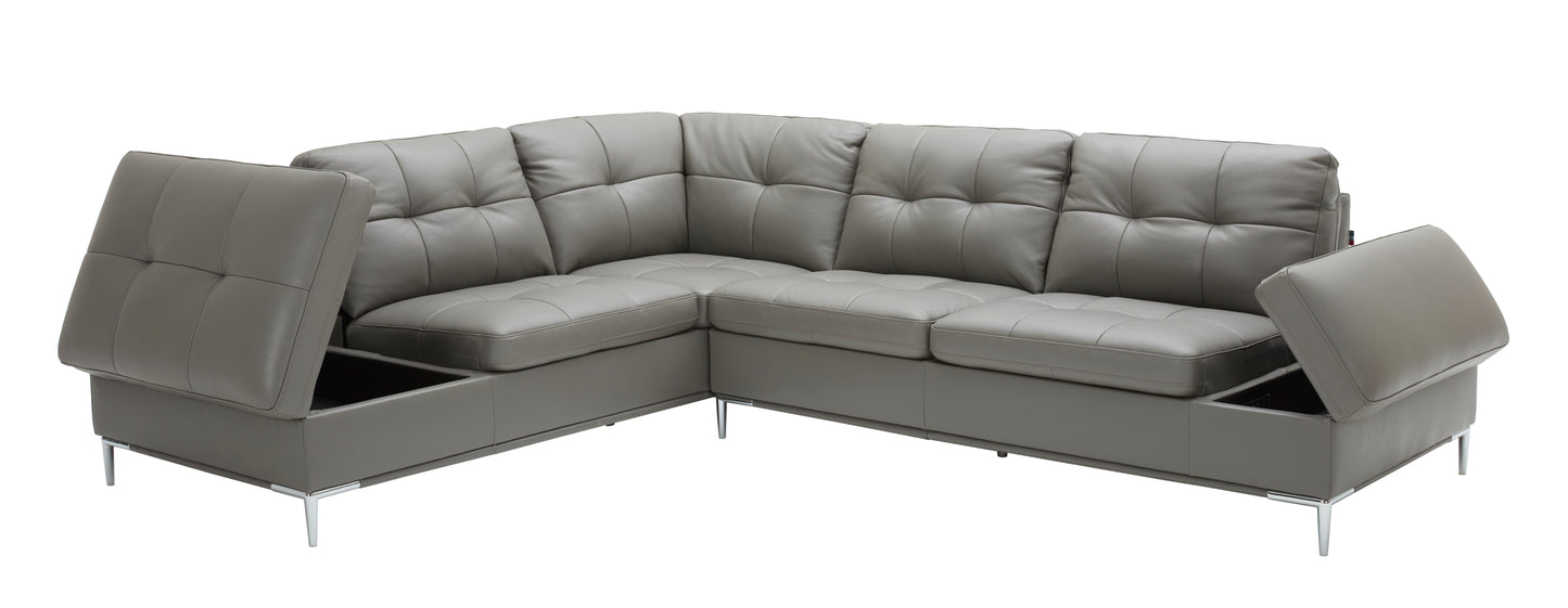 J&M Furniture Leonardo Grey in Left Hand Facing