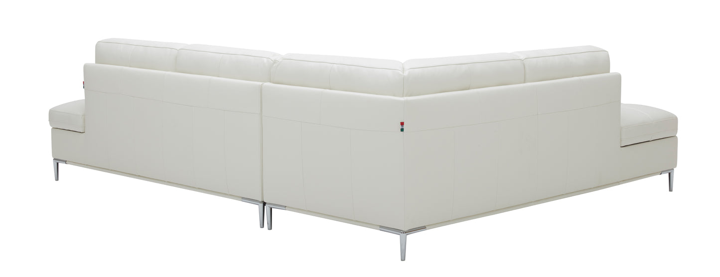 J&M Furniture Leonardo White in Left Hand Facing