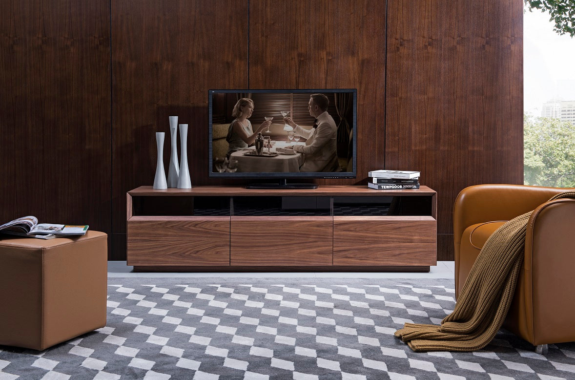 J&M Furniture Lisa TV Stand in Walnut