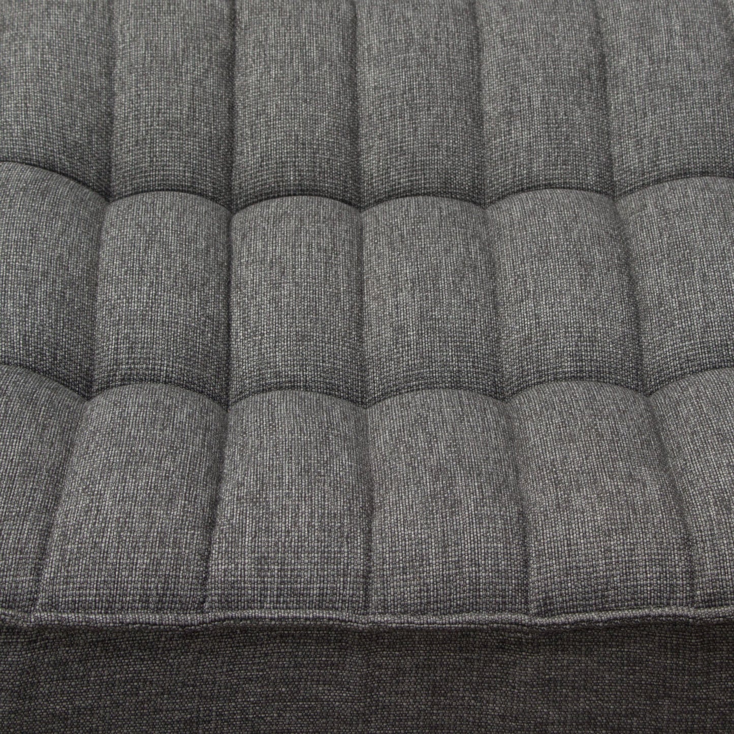 Marshall Scooped Seat Ottoman in Grey Fabric by Diamond Sofa