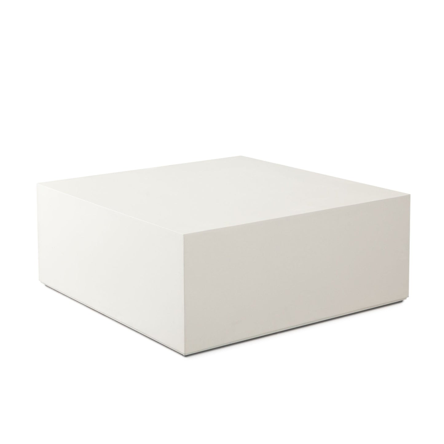 Montage Square Cocktail Table in Ivory Faux Cement Finish by Diamond Sofa