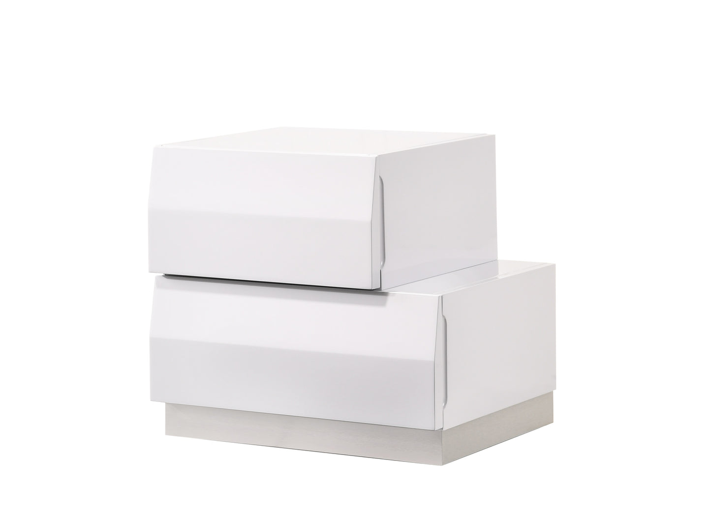 J&M Furniture Milan Right Facing Night Stand in White