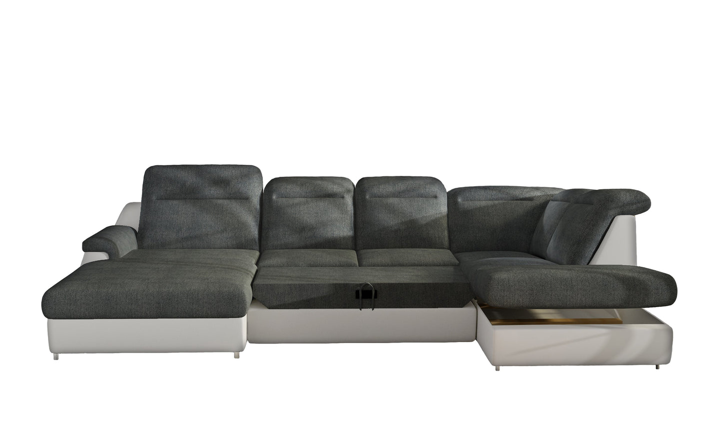 Maxima House Sectional sleeper Sofa MONERO XL with storage