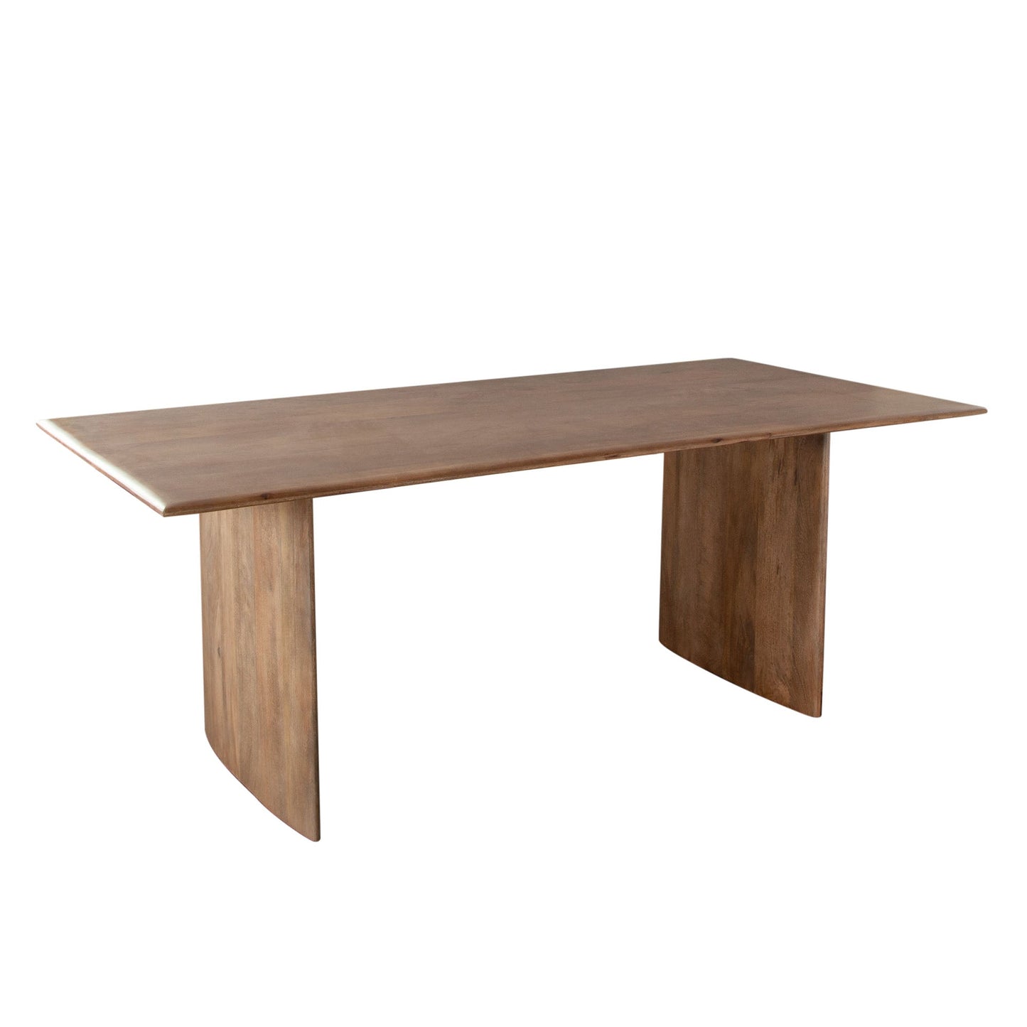 Nara 80" Wood Dining Table in Caramel/Walnut Finish by Diamond Sofa