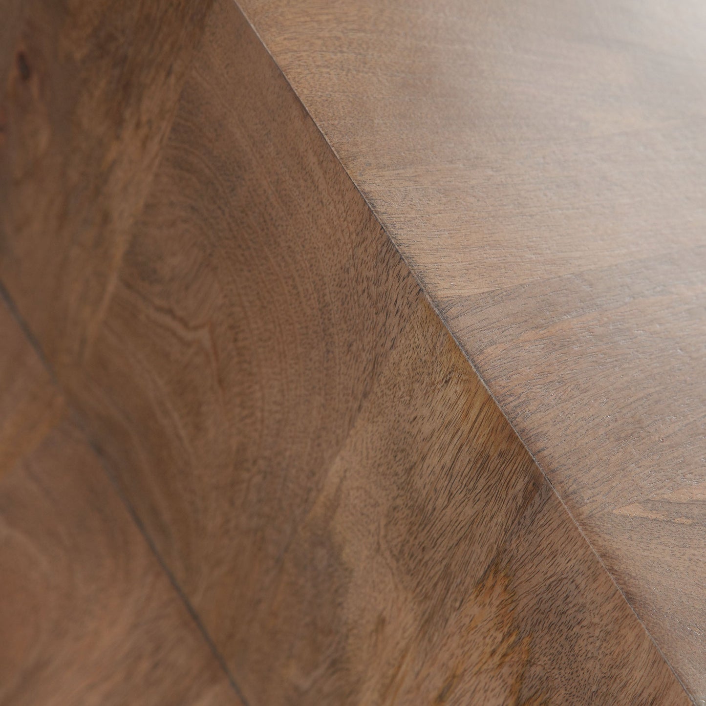 Nara Sculptured Pedestal End Table in Caramel/Walnut Finish by Diamond Sofa