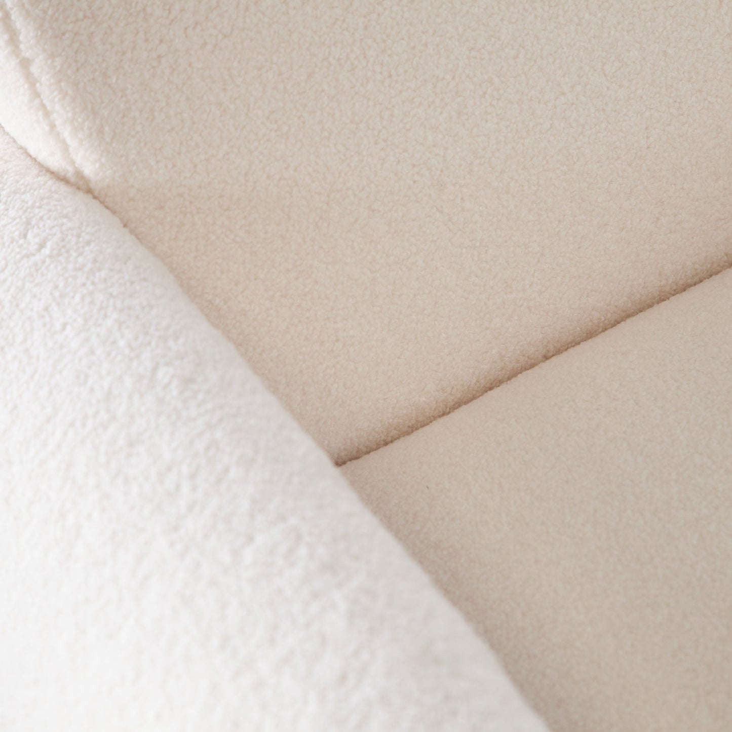 Noa Accent Chair in Ivory Sherpa Fabric by Diamond Sofa