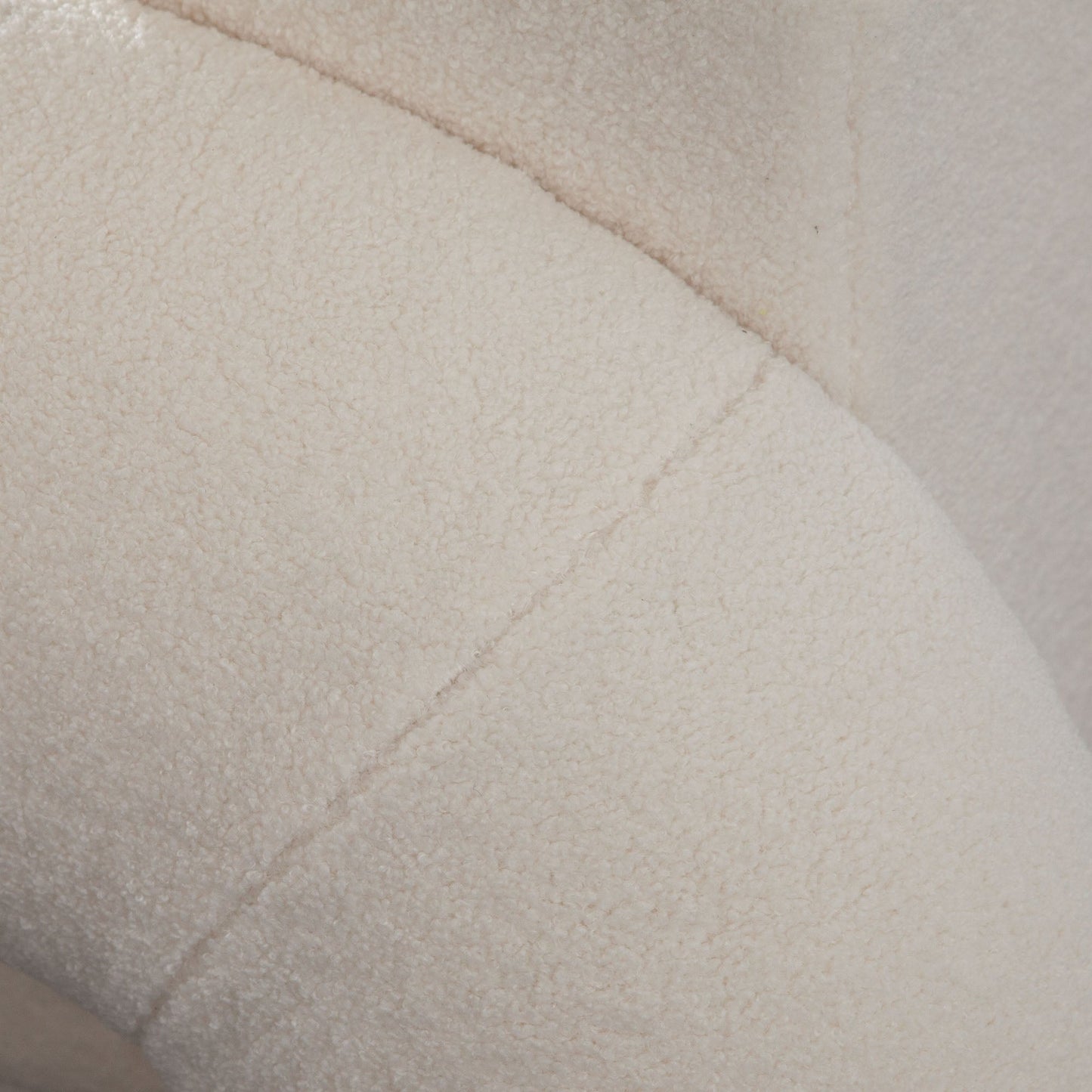 Noa Accent Chair in Ivory Sherpa Fabric by Diamond Sofa