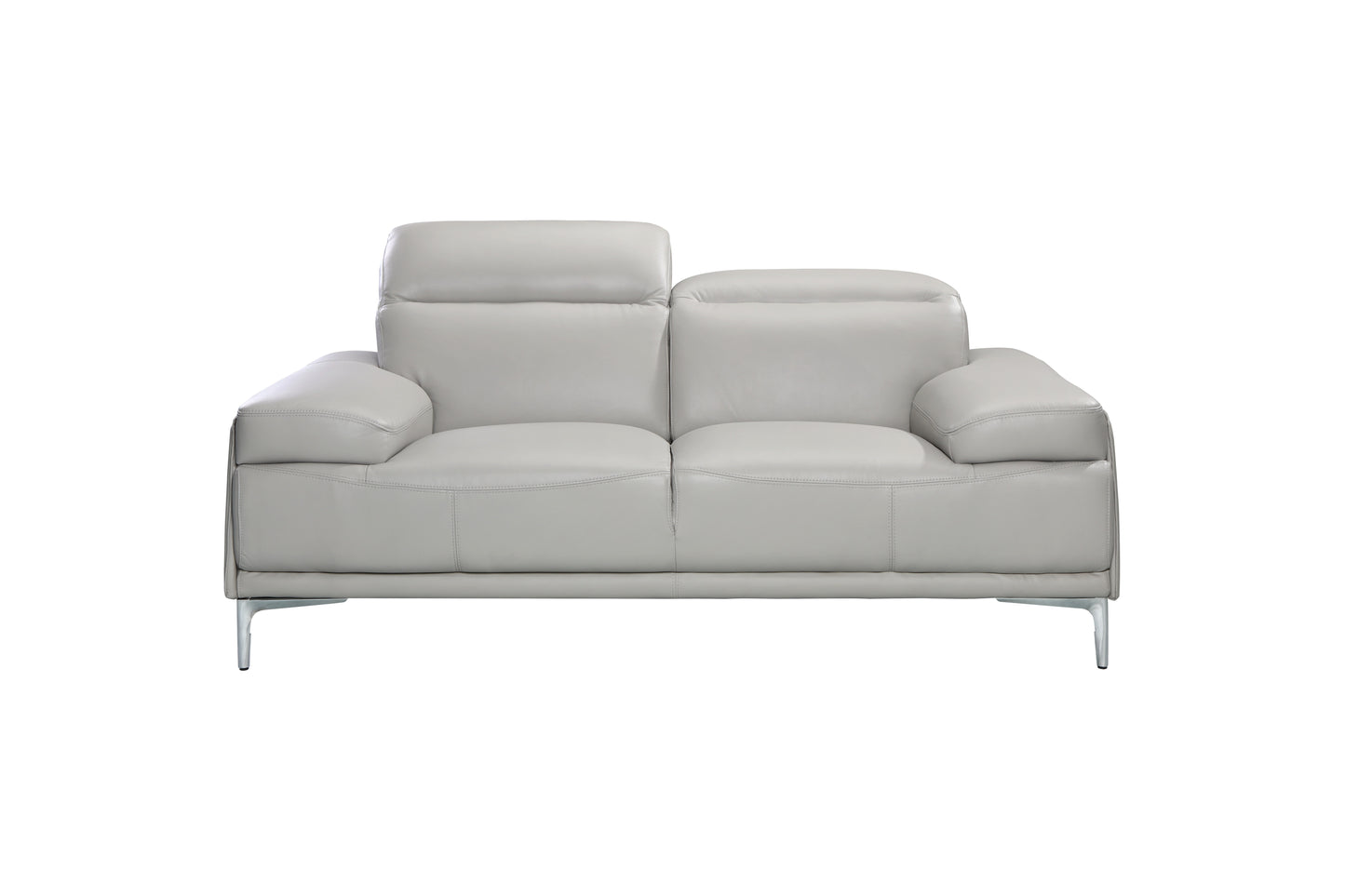 J&M Furniture Nicolo Love Seat in Light Grey