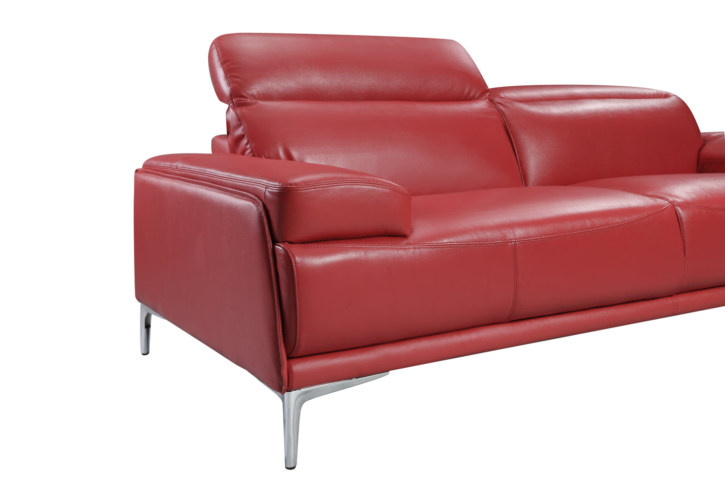 J&M Furniture Nicolo Sofa in Red