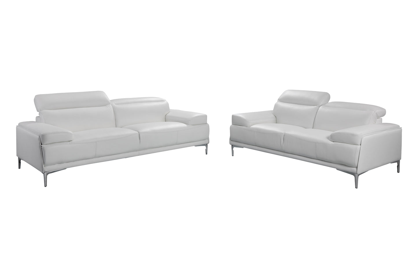 J&M Furniture Nicolo Sofa in White