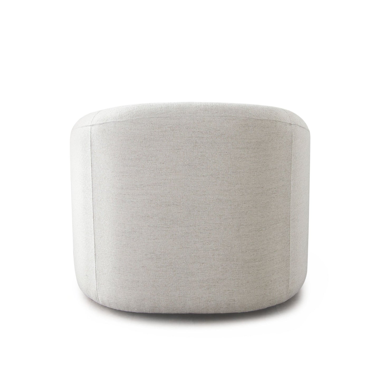Opal Swivel Chair w/ Contoured Arm in Oat Polyester Fabric by Diamond Sofa
