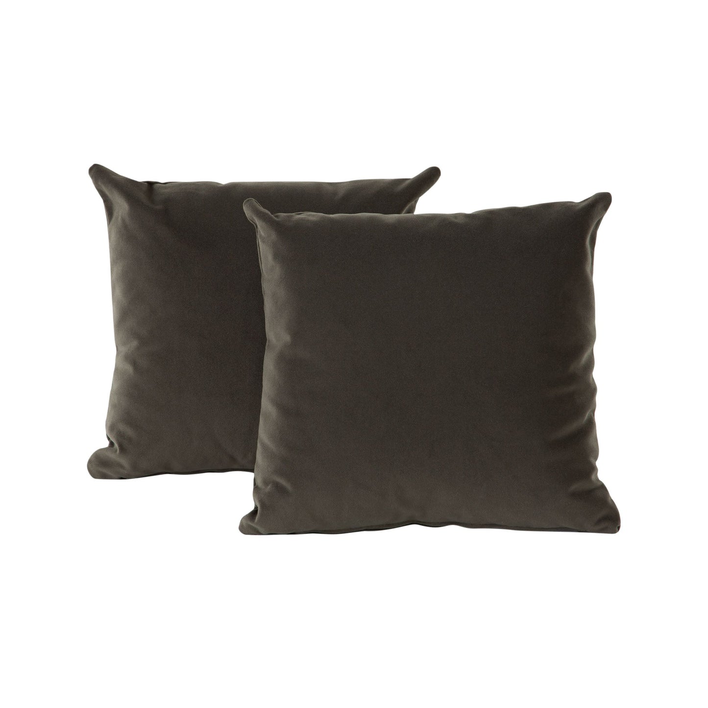 Set of (2) 16" Square Accent Pillows in Winter Moss Performance Velvet by Diamond Sofa