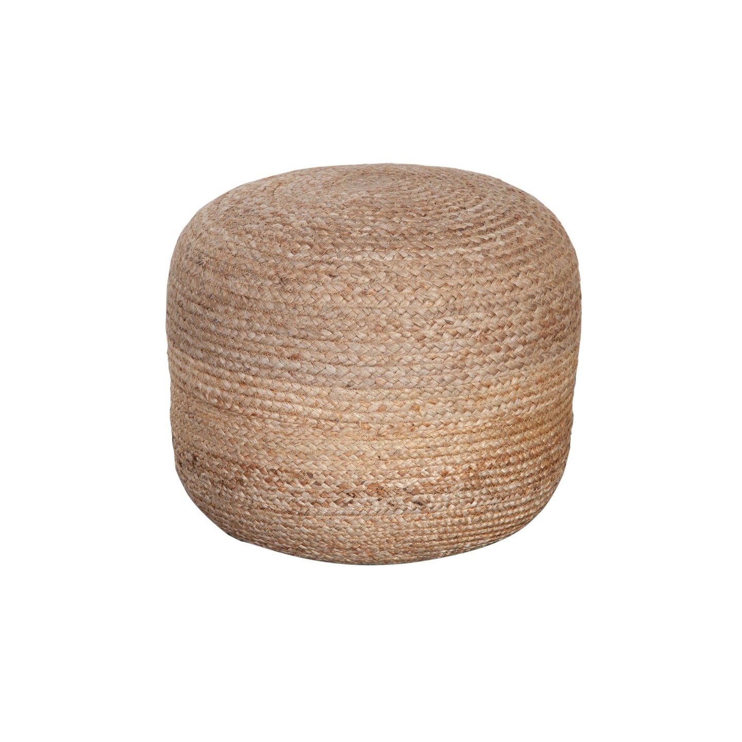 Round Pouf in Natural Jute Fiber by Diamond Sofa