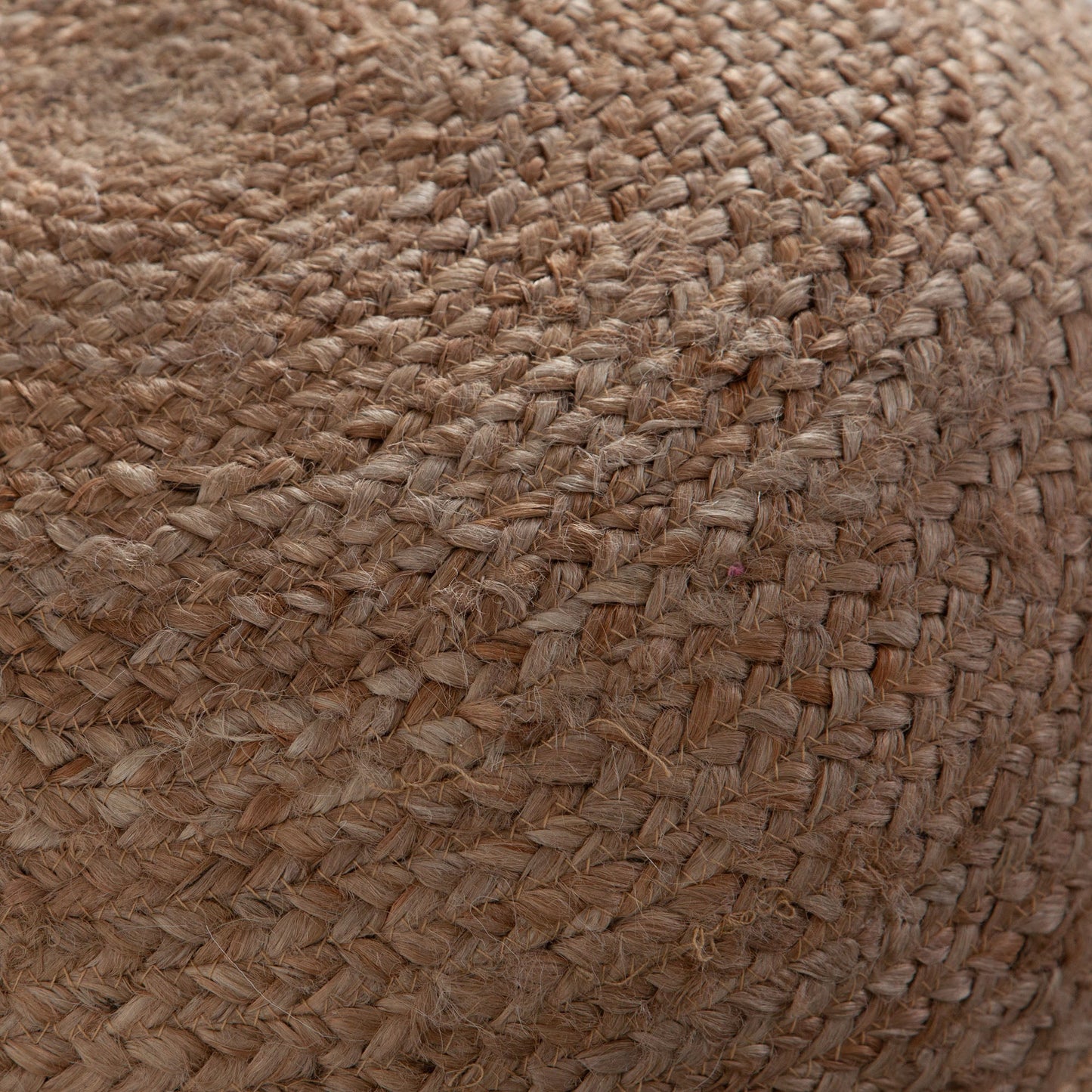Round Pouf in Natural Jute Fiber by Diamond Sofa