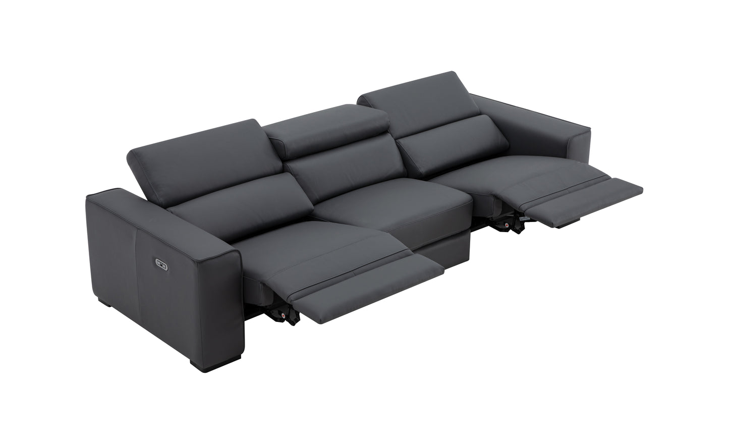 J&M Furniture Picasso Sofa in Blue Grey