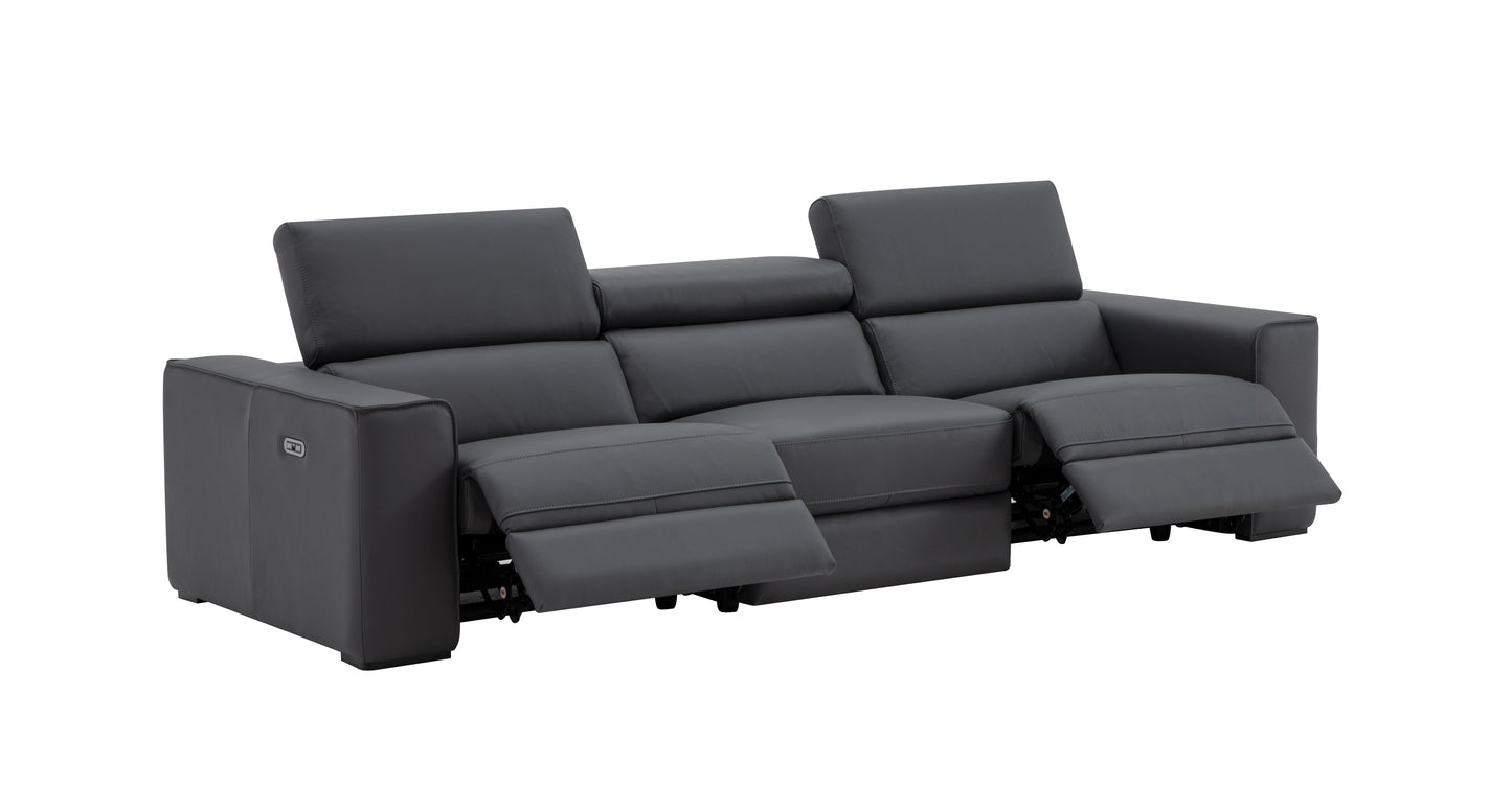 J&M Furniture Picasso Sofa in Blue Grey