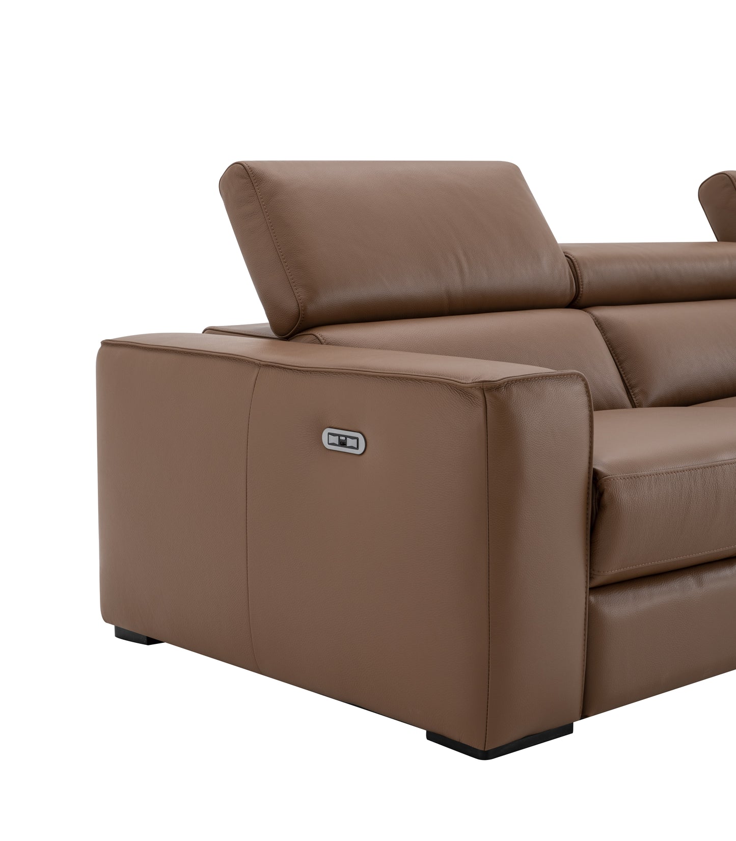 J&M Furniture Picasso Sofa in Caramel