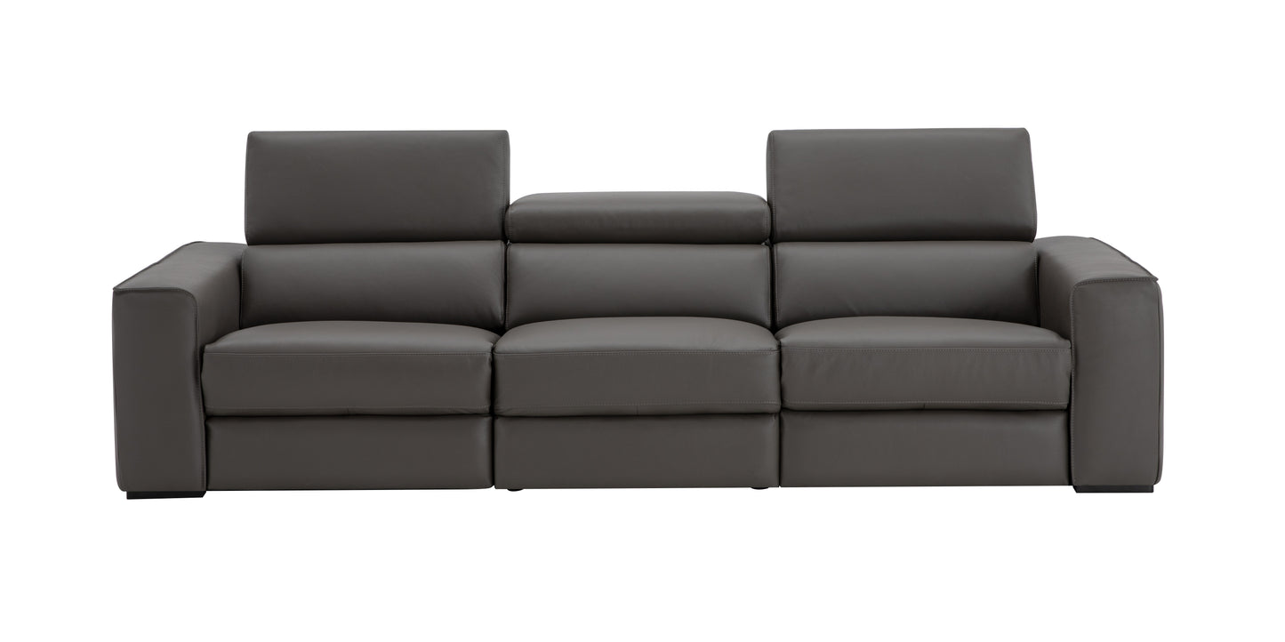 J&M Furniture Picasso Sofa in Silver Grey