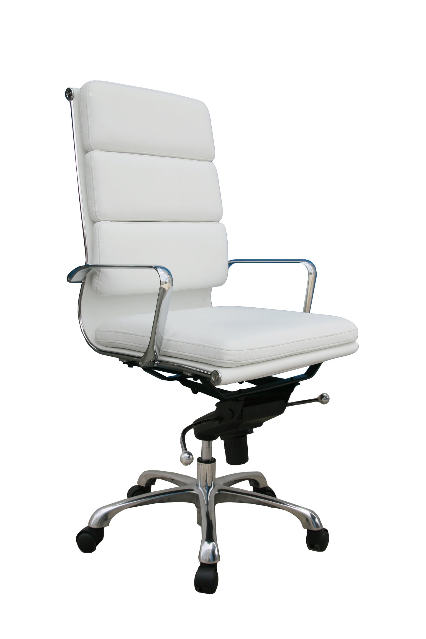 J&M Furniture Plush White High Back Office Chair