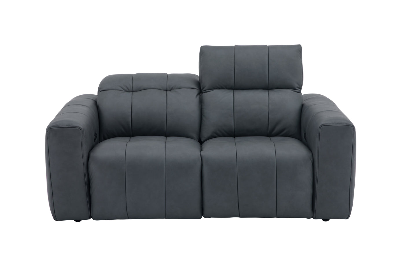 J&M Furniture Prescott Loveseat in Dark Grey