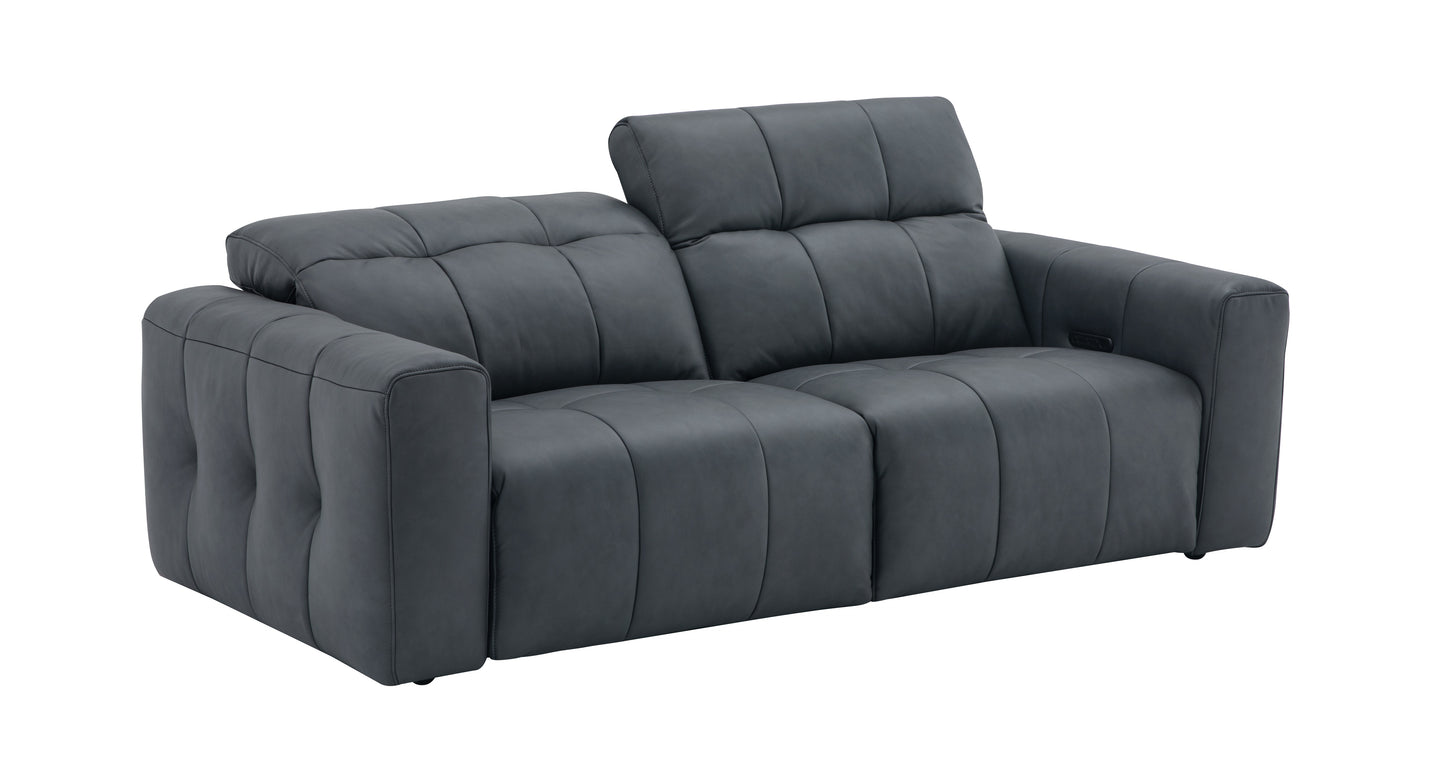 J&M Furniture Prescott Sofa in Dark Grey