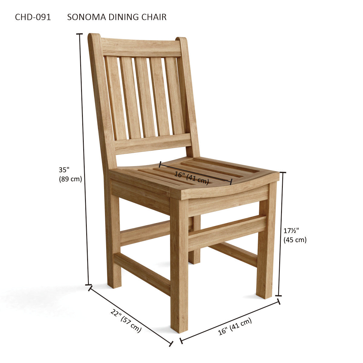 Anderson Teak Sonoma Dining Chair