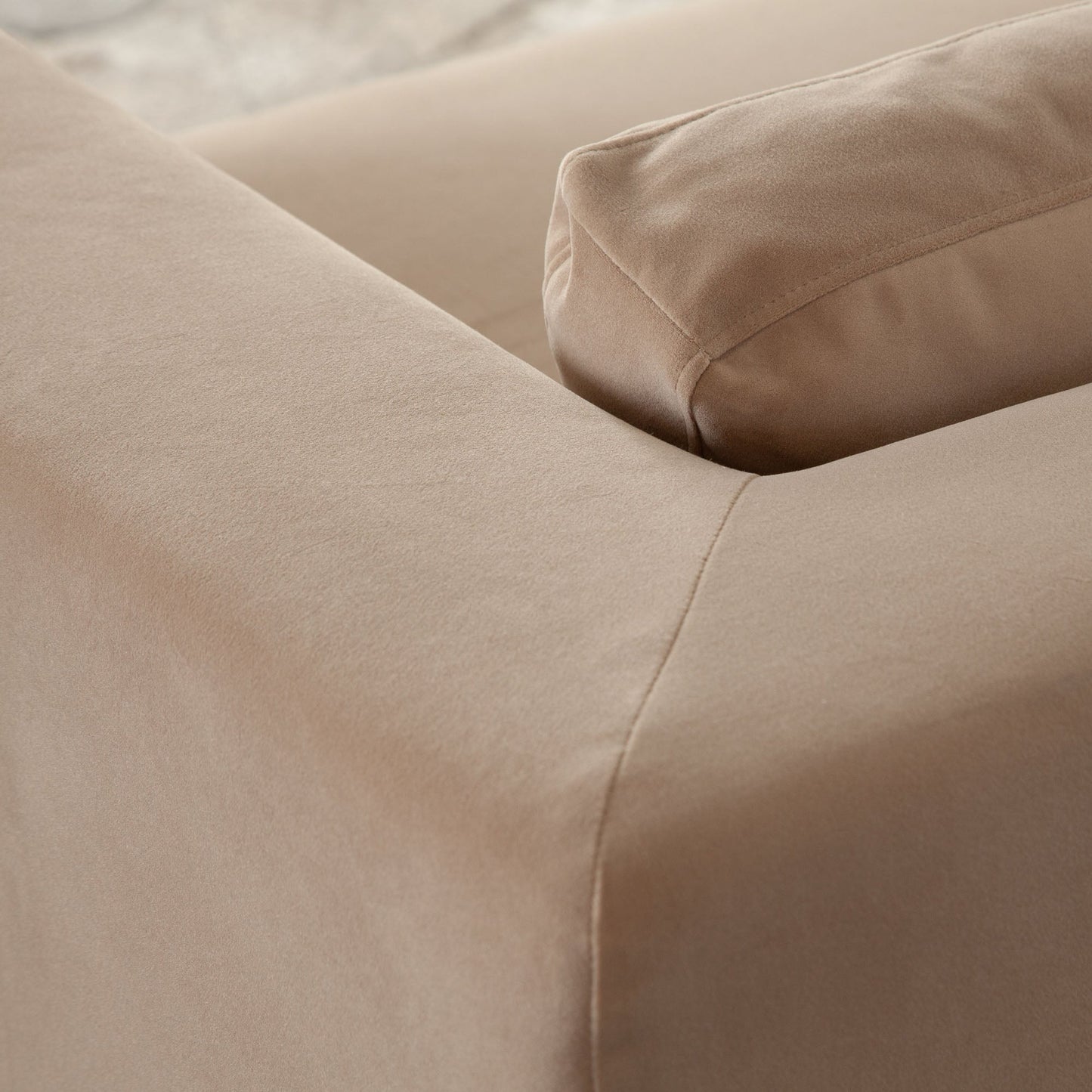 Rift Sofa in Camel Performance Velvet by Diamond Sofa