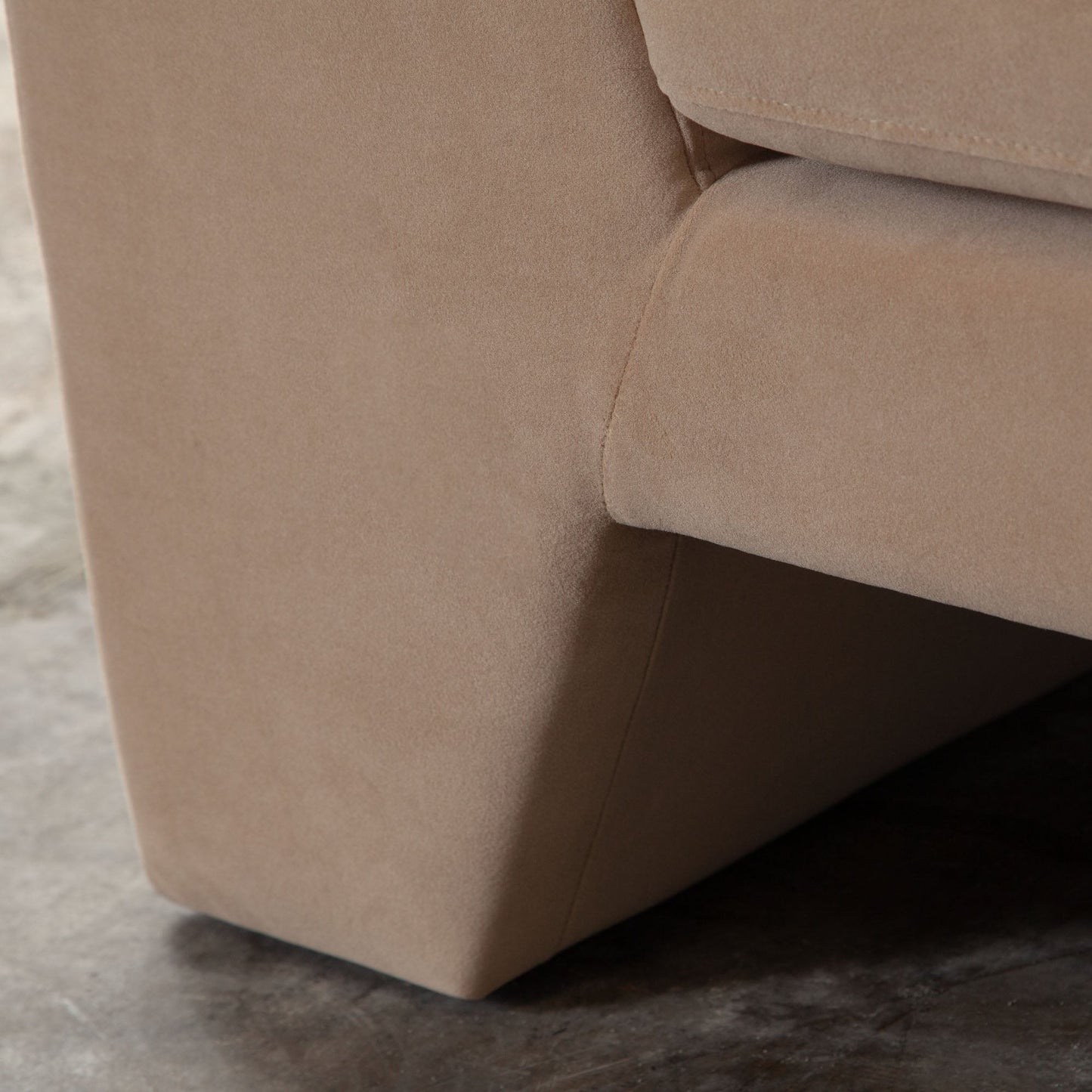 Rift Sofa in Camel Performance Velvet by Diamond Sofa