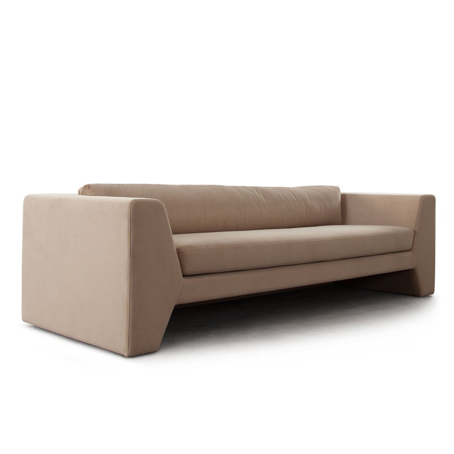 Rift Sofa in Camel Performance Velvet by Diamond Sofa