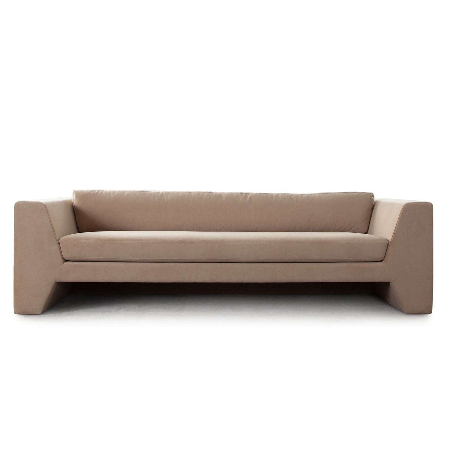 Rift Sofa in Camel Performance Velvet by Diamond Sofa