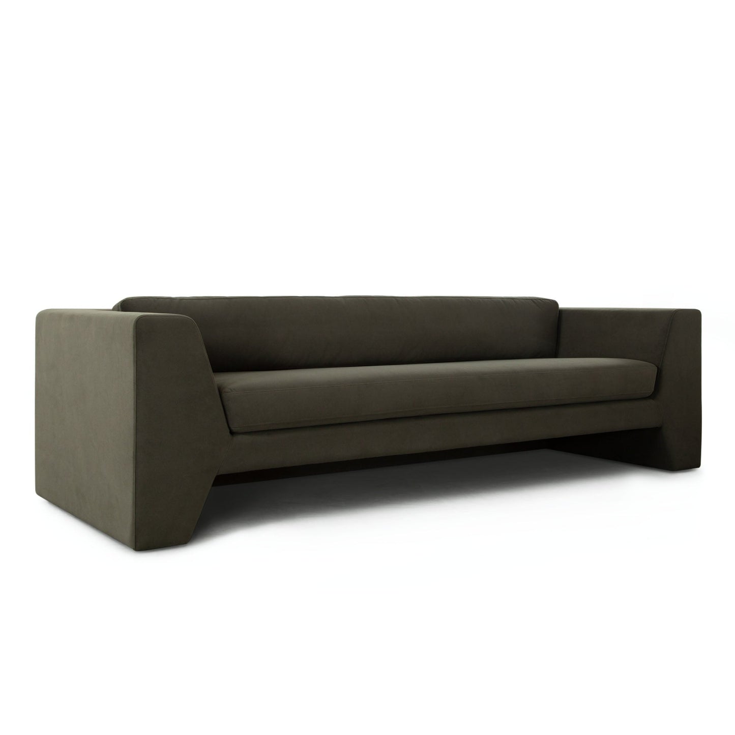 Rift Sofa in Moss Green Performance Velvet by Diamond Sofa